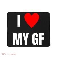 I Love My GF Girlfriend Heart Mousepad thumb 0