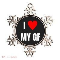 I Love My GF Girlfriend Heart Ornament thumb 0