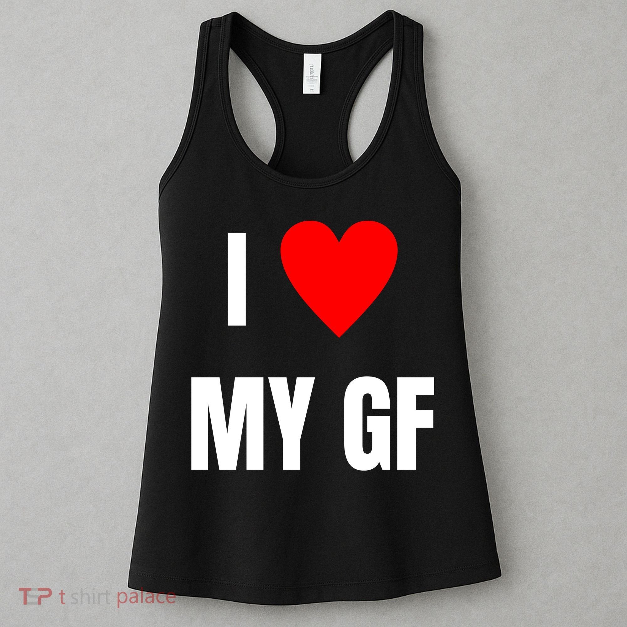 I Love My GF Girlfriend Heart Women's Tank Top