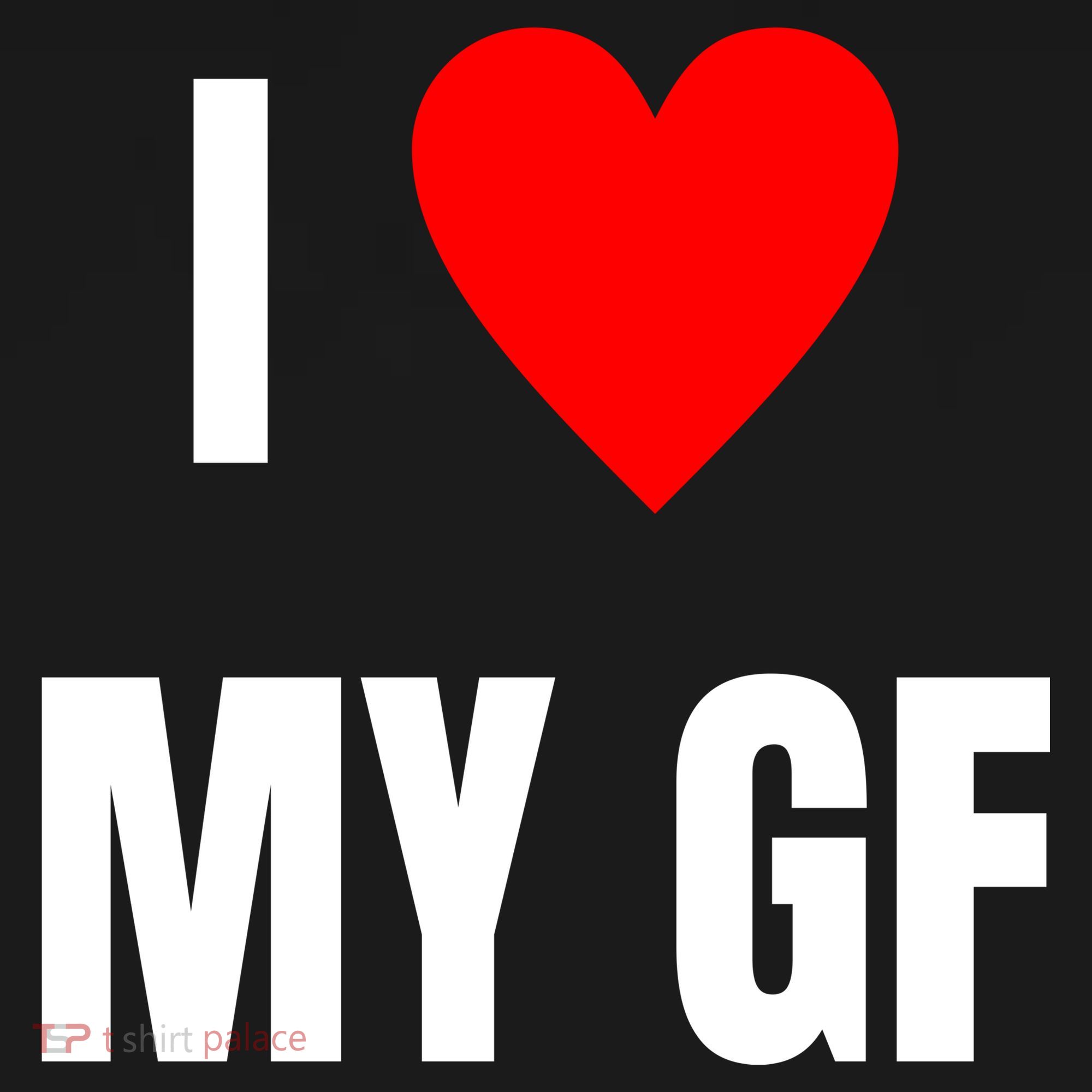 I Love My GF Girlfriend Heart Women's Tank Top