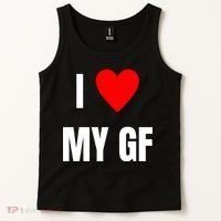 I Love My GF Girlfriend Heart Tank Top thumb 2