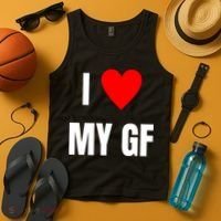 I Love My GF Girlfriend Heart Tank Top thumb 4