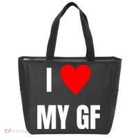 I Love My GF Girlfriend Heart Tote Bag thumb 0