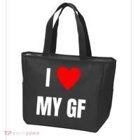 I Love My GF Girlfriend Heart Tote Bag thumb 3