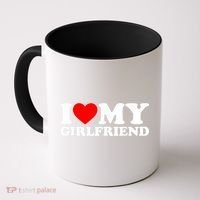 I Love My Girlfriend I Heart My Girlfriend GF Coffee Mug thumb 0