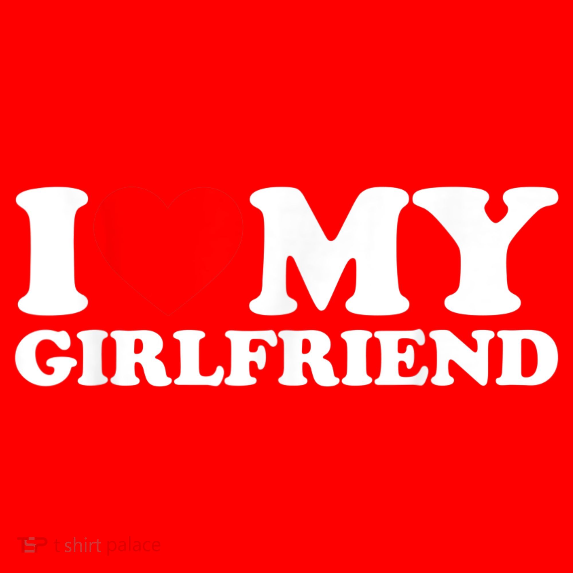 I Love My Girlfriend I Heart My Girlfriend GF Santa Hat