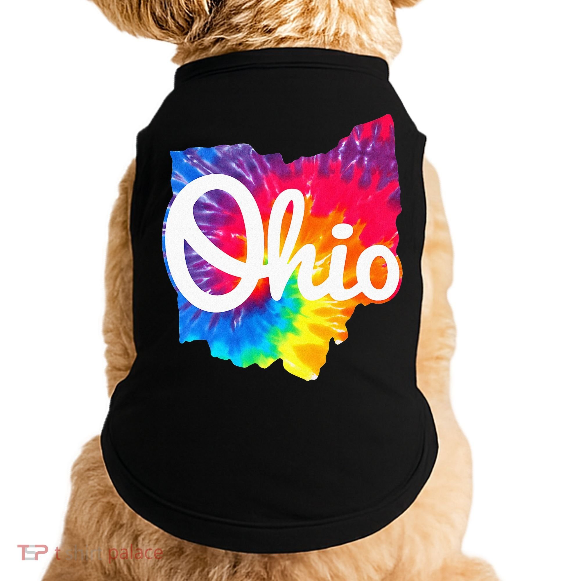 I Love My Ohio Home Script Ohio Doggie Tank