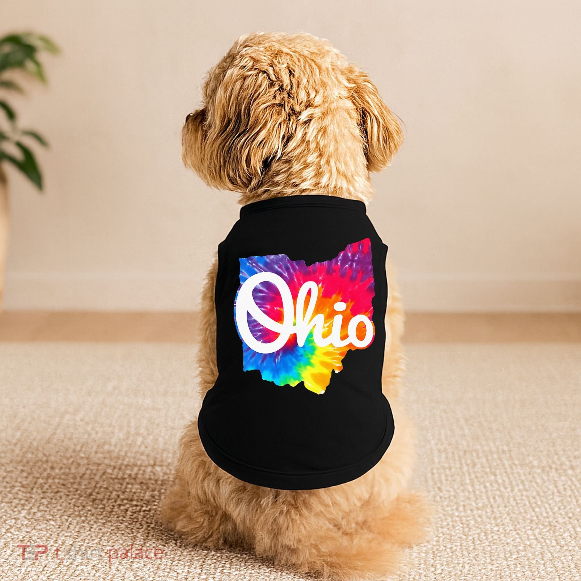 I Love My Ohio Home Script Ohio Doggie Tank