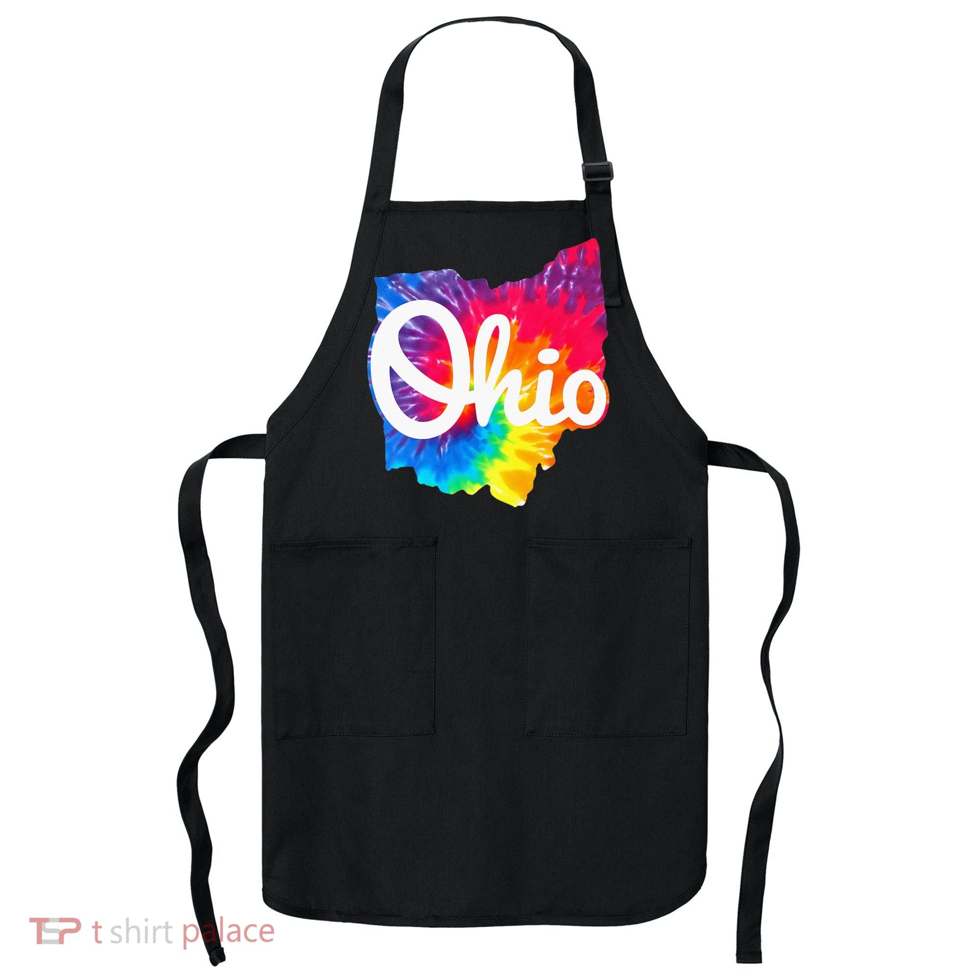 I Love My Ohio Home Script Ohio Apron