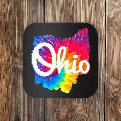 I Love My Ohio Home Script Ohio Coaster