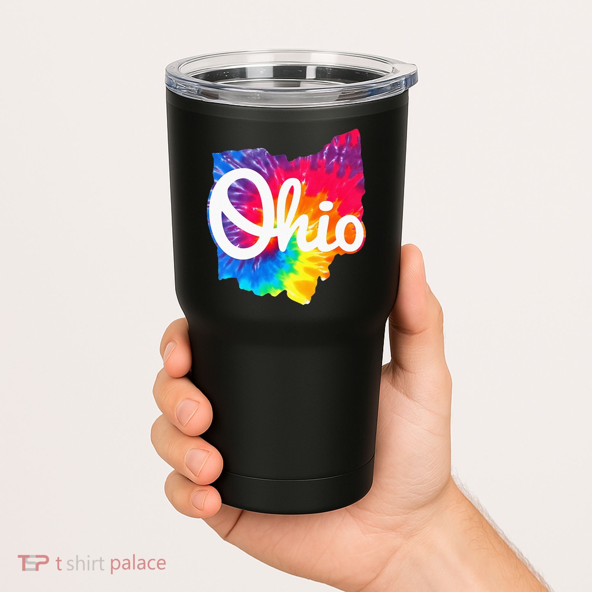 I Love My Ohio Home Script Ohio Tumbler