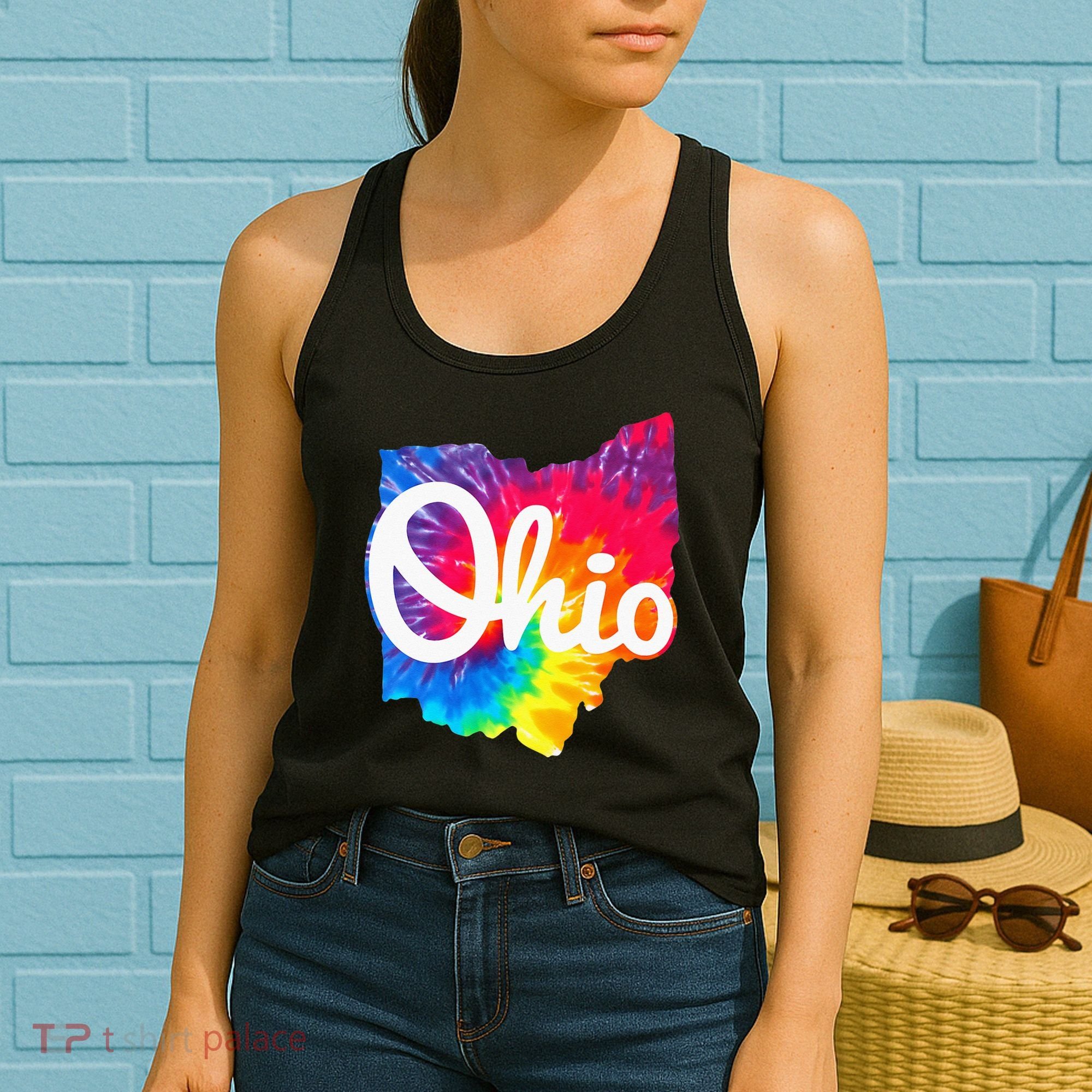 I Love My Ohio Home Script Ohio Women's Tank Top