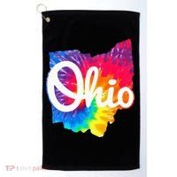 I Love My Ohio Home Script Ohio Golf Towel thumb 0