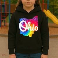 I Love My Ohio Home Script Ohio Kids Hoodie thumb 3