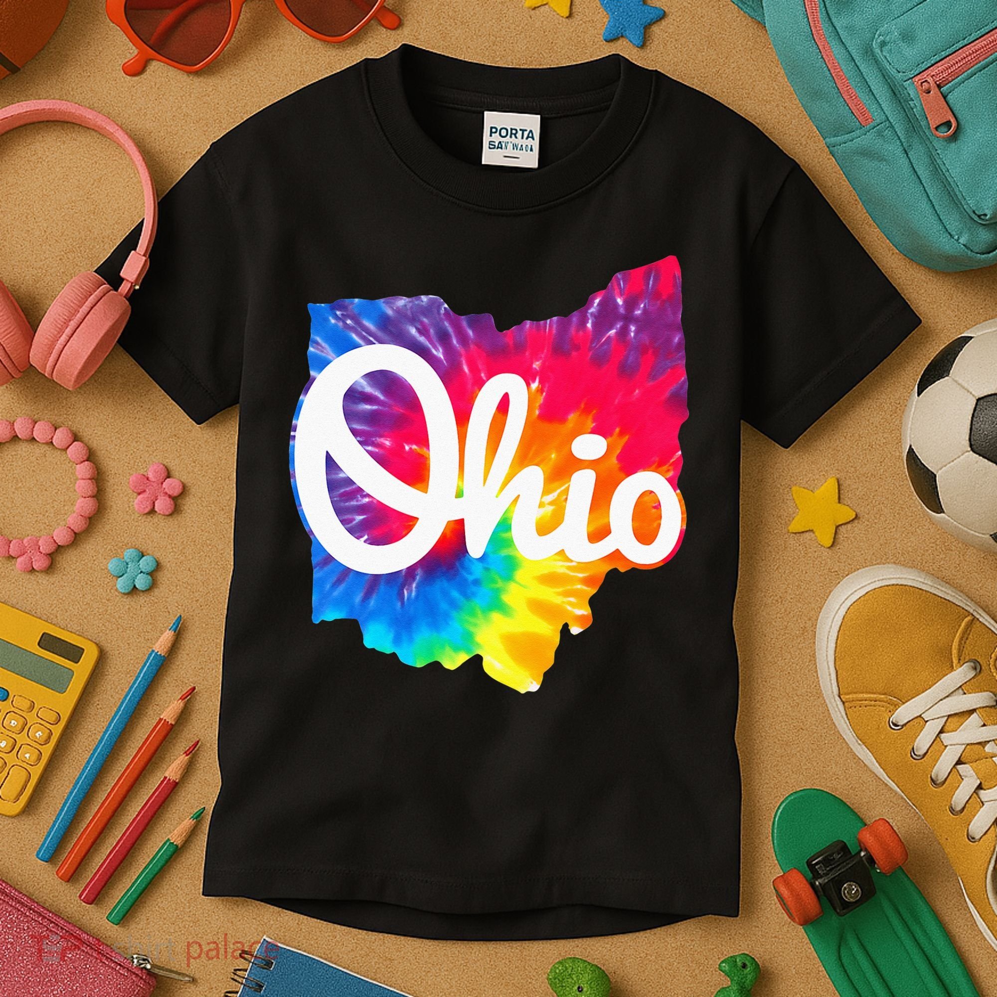 I Love My Ohio Home Script Ohio Kids T-Shirt
