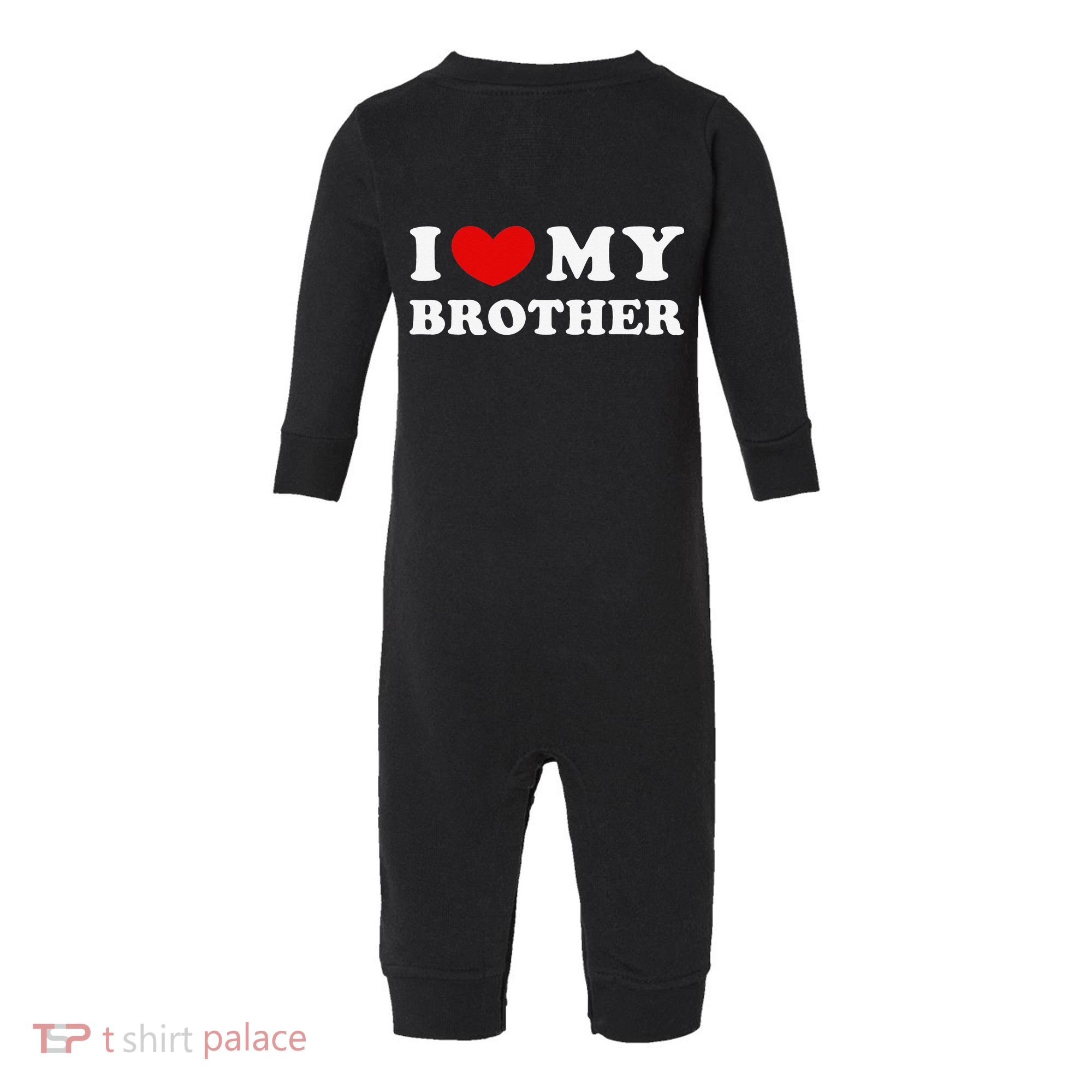 I Love My Brother I Heart My Brother Infant Fleece One Piece