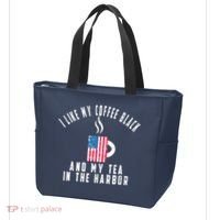 I Like My Coffee Black And My Tea In The Harbor US Flag Cup Tote Bag thumb 3