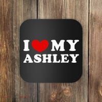 I Love My Ashley I Heart My Ashley Coaster thumb 0