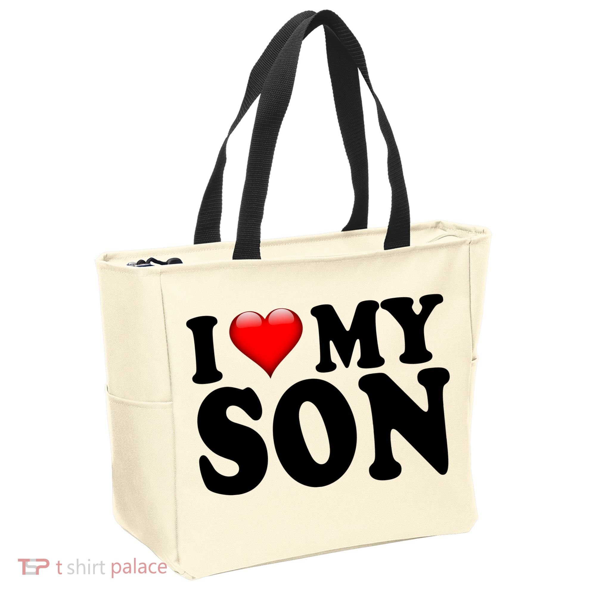 I Love My Son Tote Bag