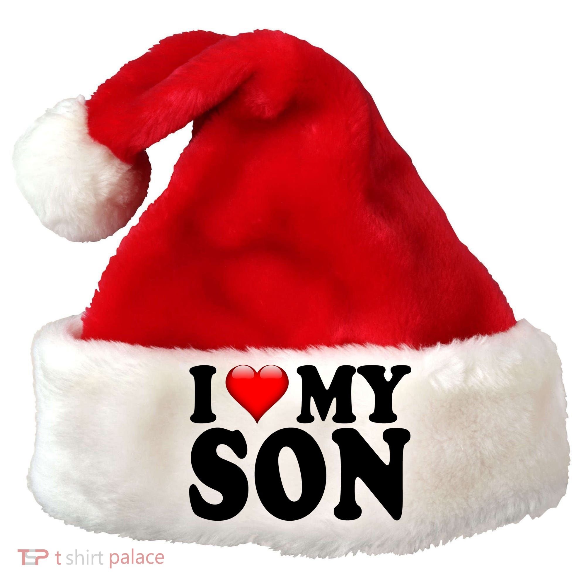 I Love My Son Santa Hat