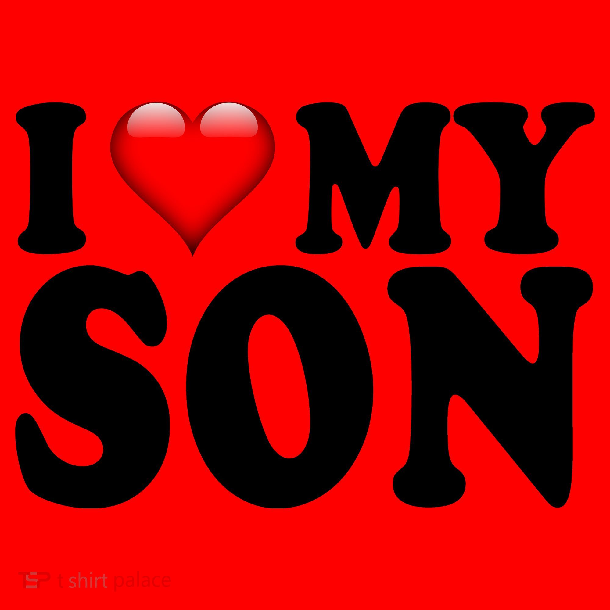 I Love My Son Santa Hat