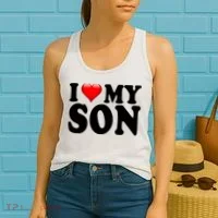 I Love My Son Women's Tank Top thumb 2