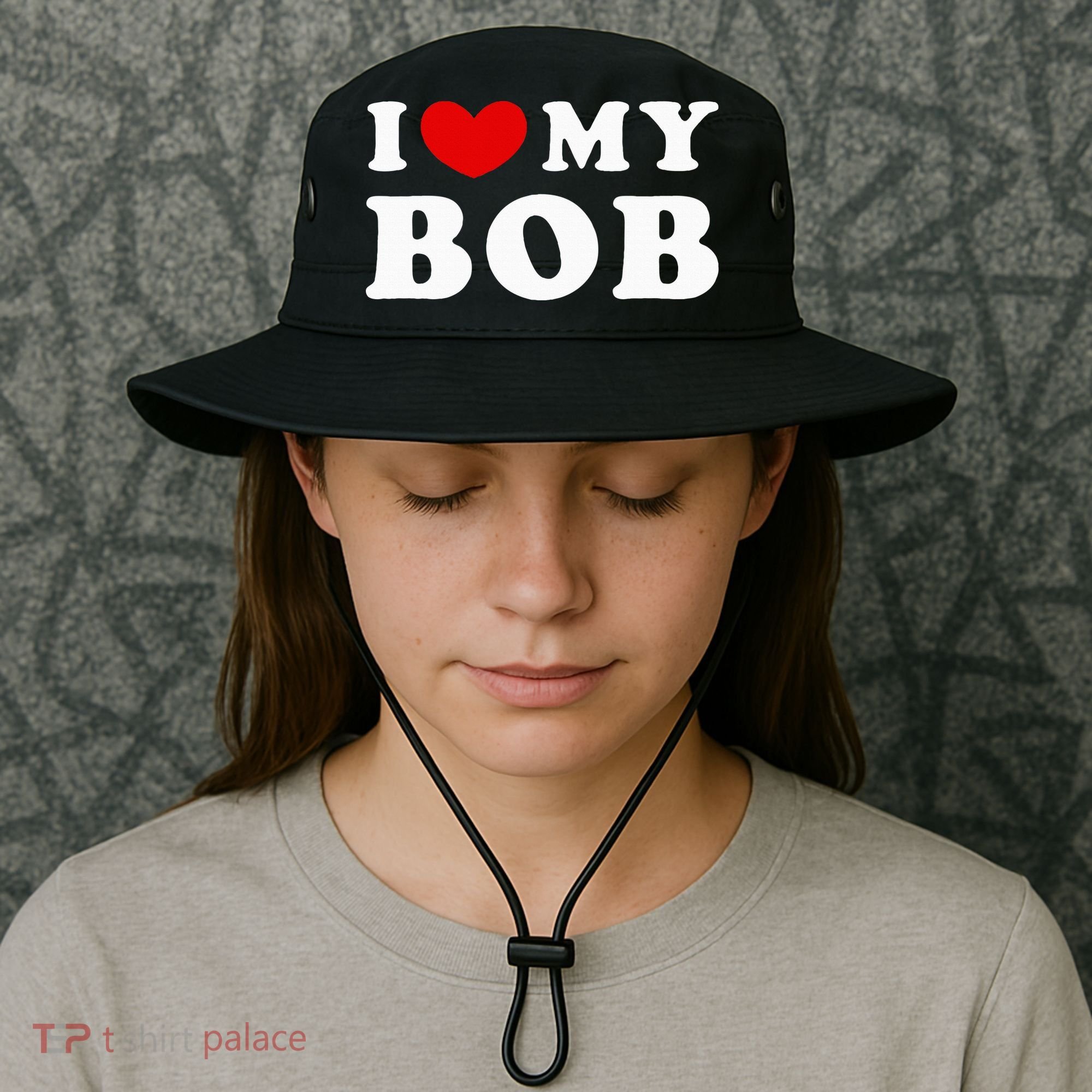 I Love My Bob I Heart My Bob Bucket Hat