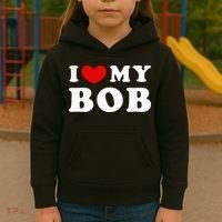 I Love My Bob I Heart My Bob Kids Hoodie thumb 3