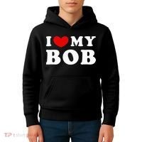 I Love My Bob I Heart My Bob Kids Hoodie thumb 4