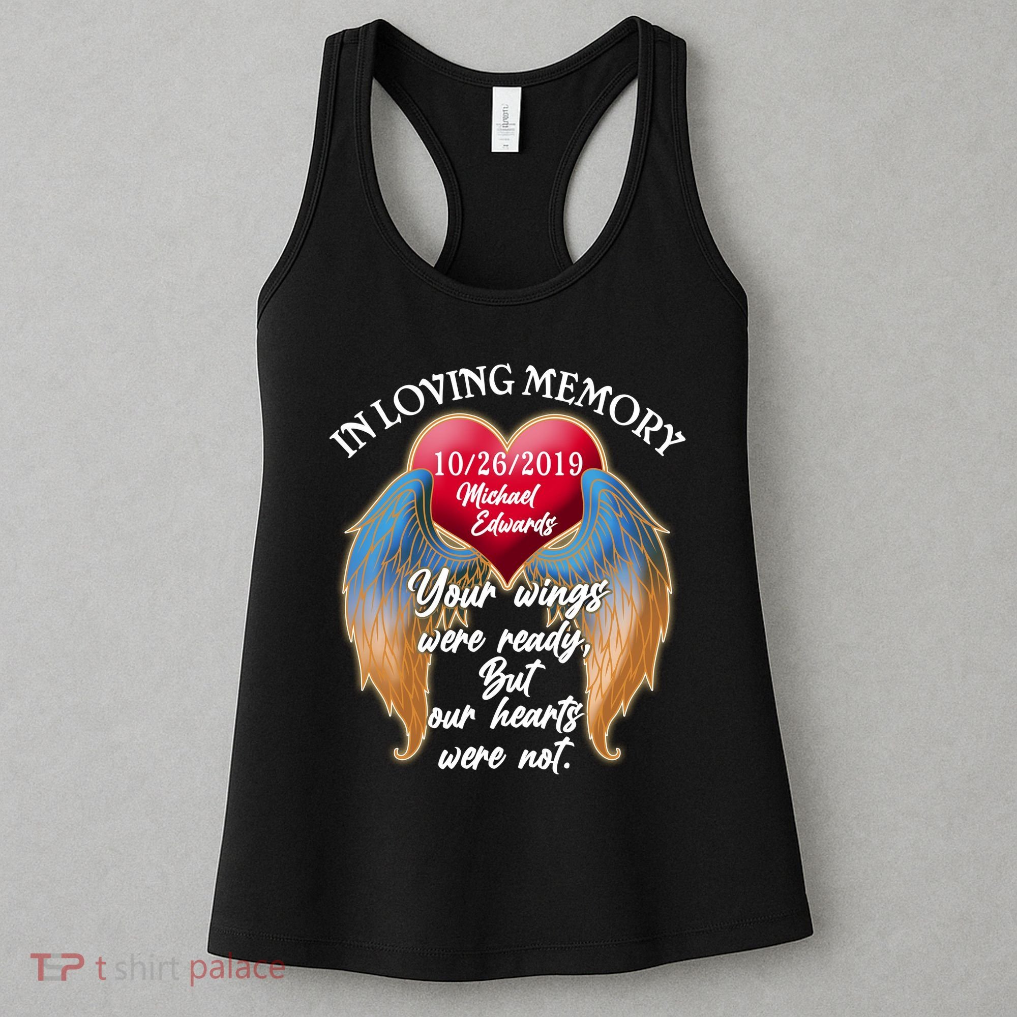 In Loving Memory Personalized Rip Customized Family Custom Women's Tank Top