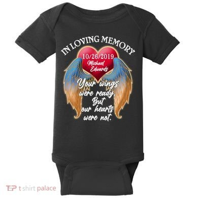 In Loving Memory Personalized Rip Customized Family Custom Baby Bodysuit