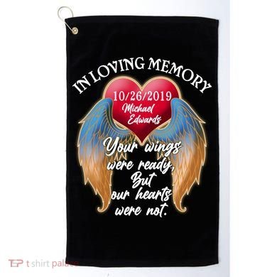 In Loving Memory Personalized Rip Customized Family Custom Golf Towel