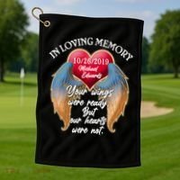 In Loving Memory Personalized Rip Customized Family Custom Golf Towel thumb 1
