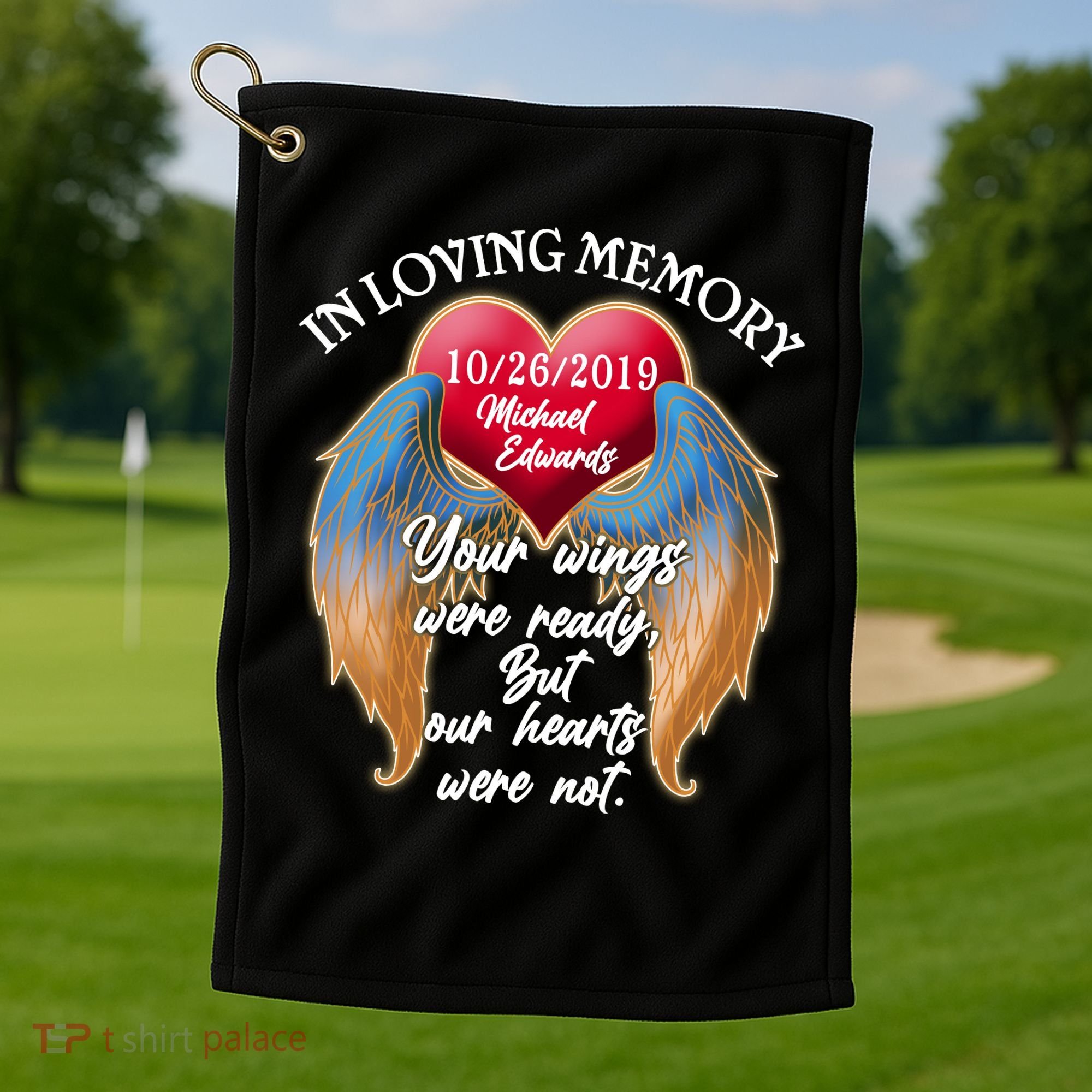 In Loving Memory Personalized Rip Customized Family Custom Golf Towel