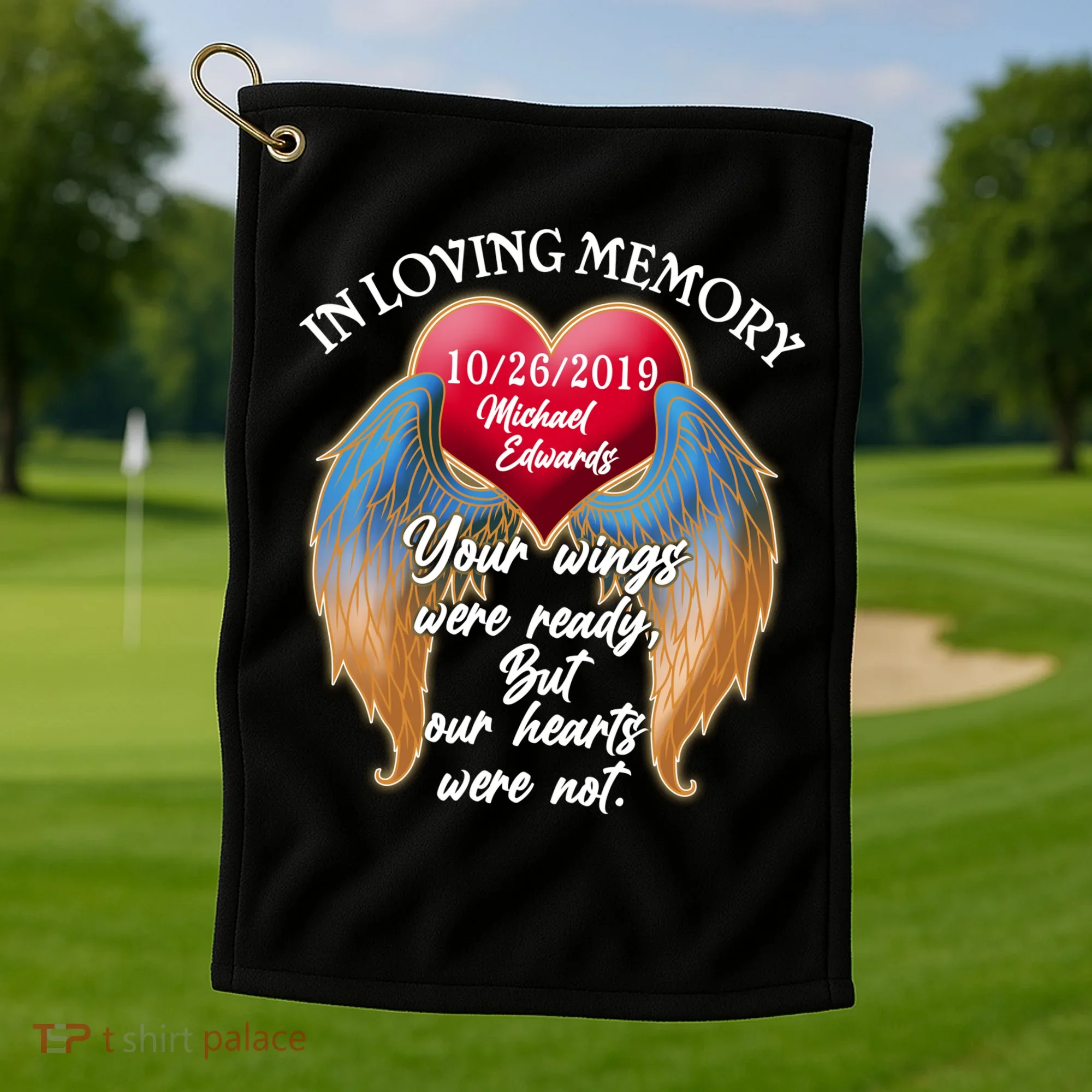 In Loving Memory Personalized Rip Customized Family Custom Golf Towel