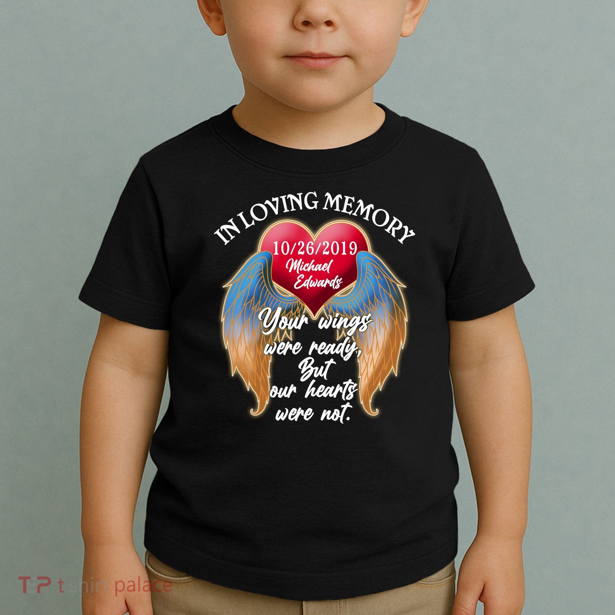 In Loving Memory Personalized Rip Customized Family Custom Toddler T-Shirt