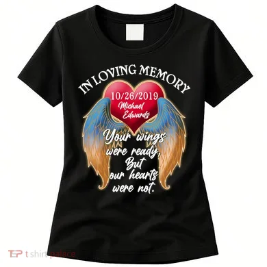 In Loving Memory Personalized Rip Customized Family Custom Women's T-Shirt