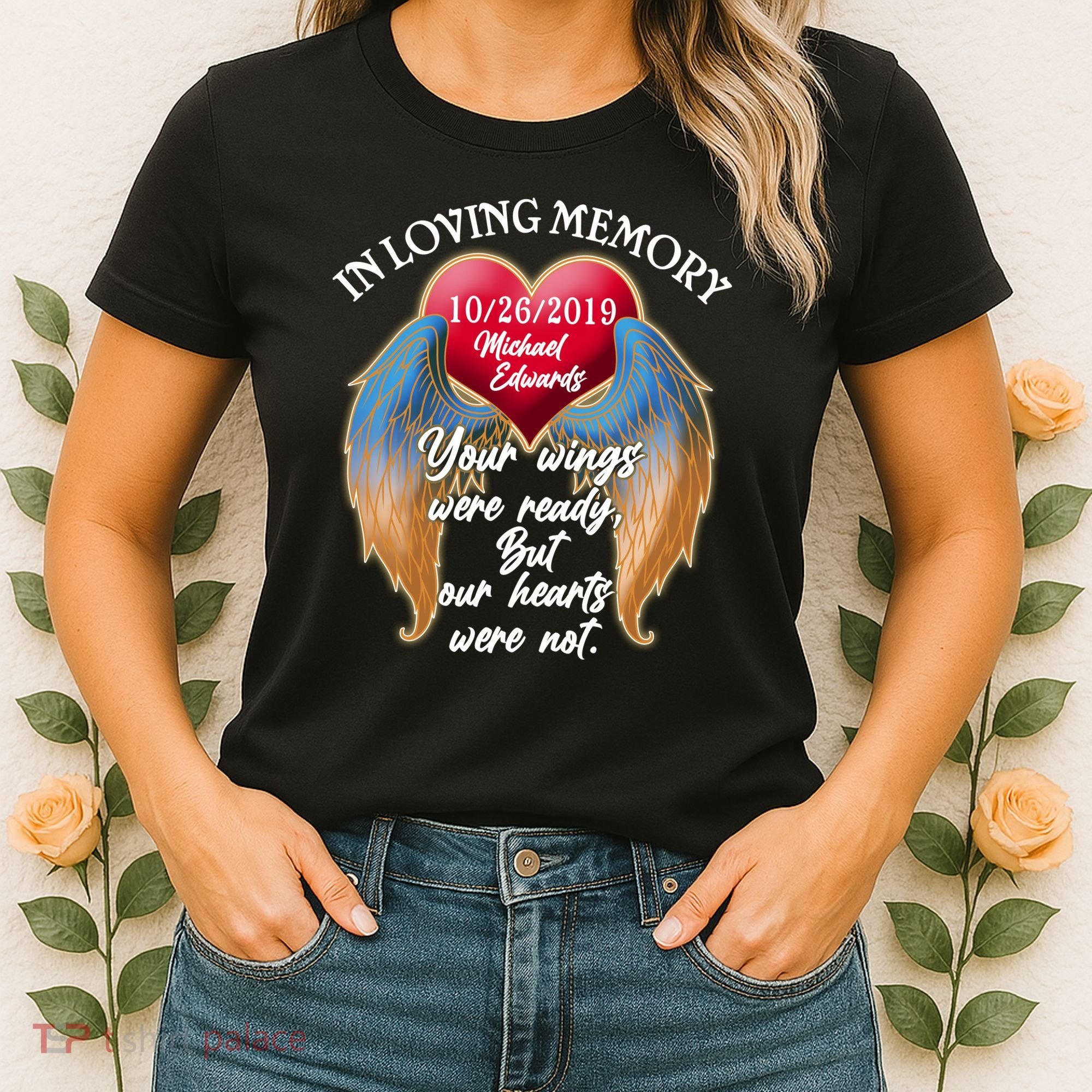 In Loving Memory Personalized Rip Customized Family Custom Women's T-Shirt