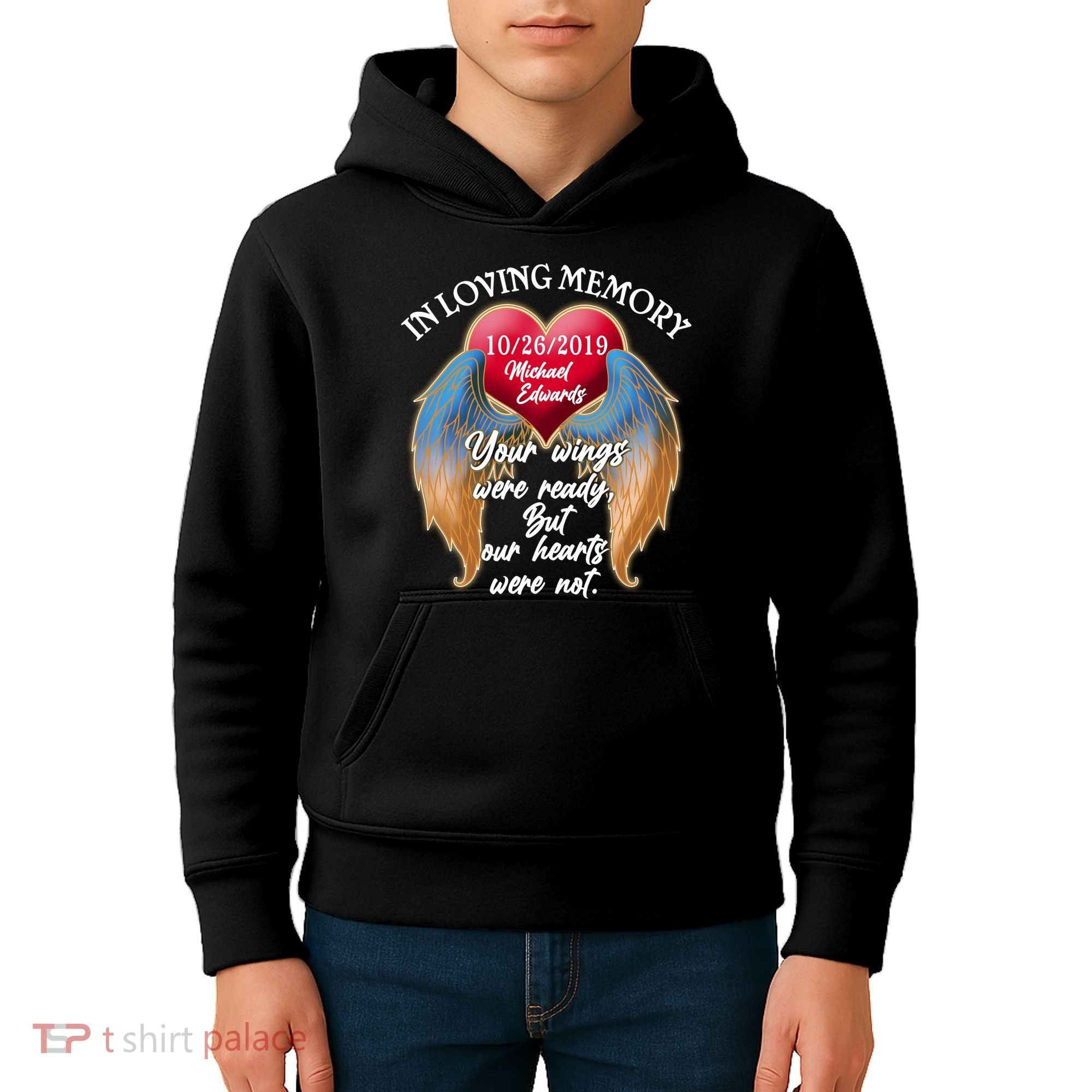 In Loving Memory Personalized Rip Customized Family Custom Kids Hoodie