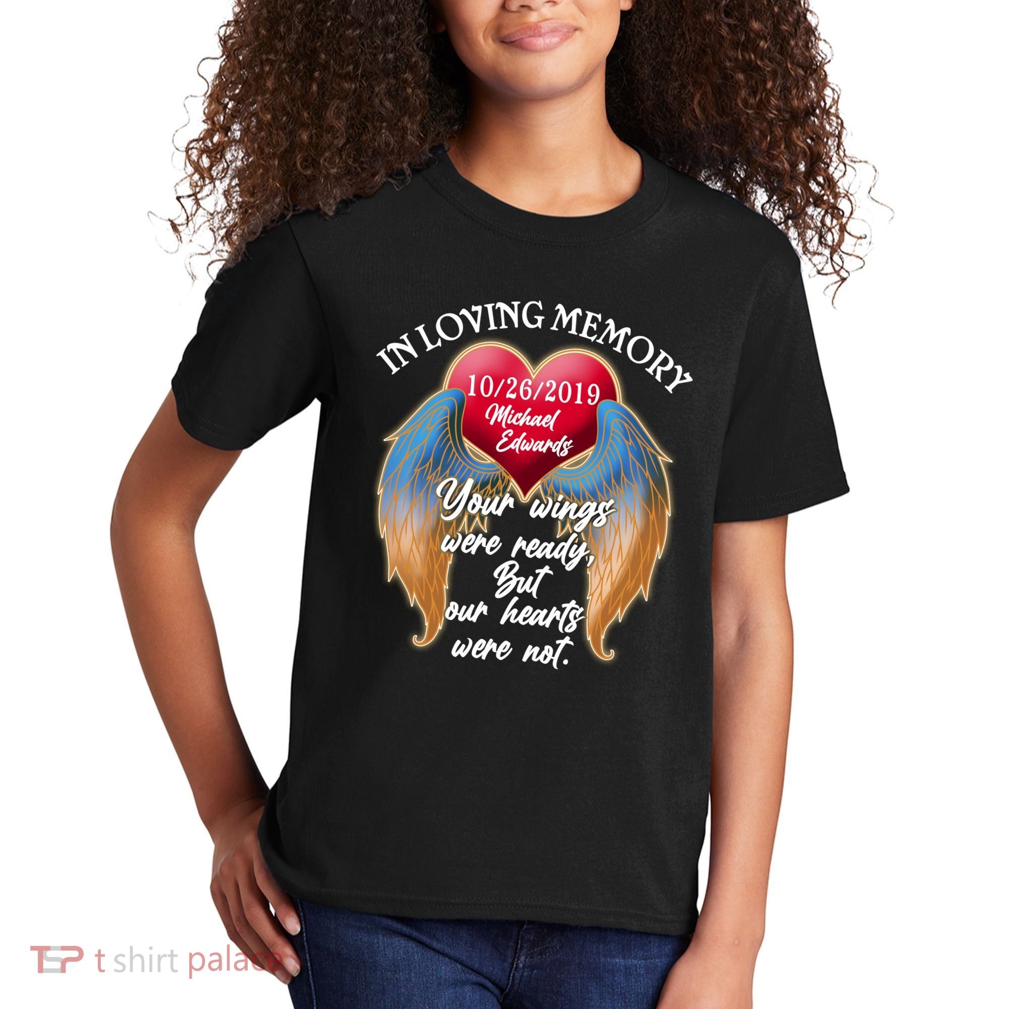 In Loving Memory Personalized Rip Customized Family Custom Kids T-Shirt