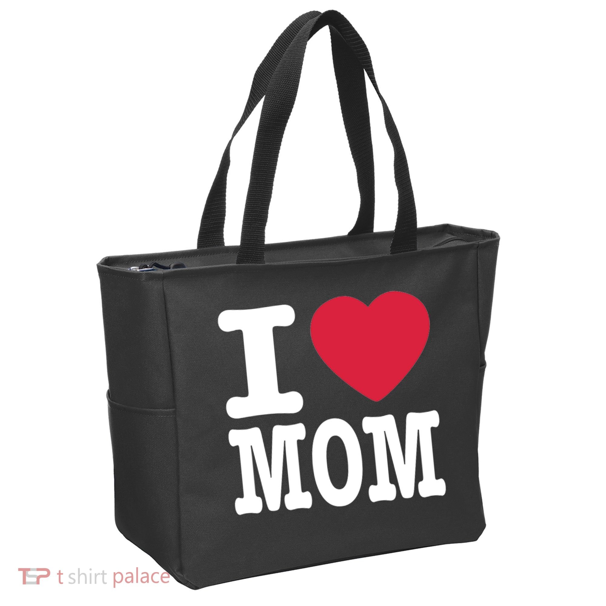 I Love Mom Gift Tote Bag