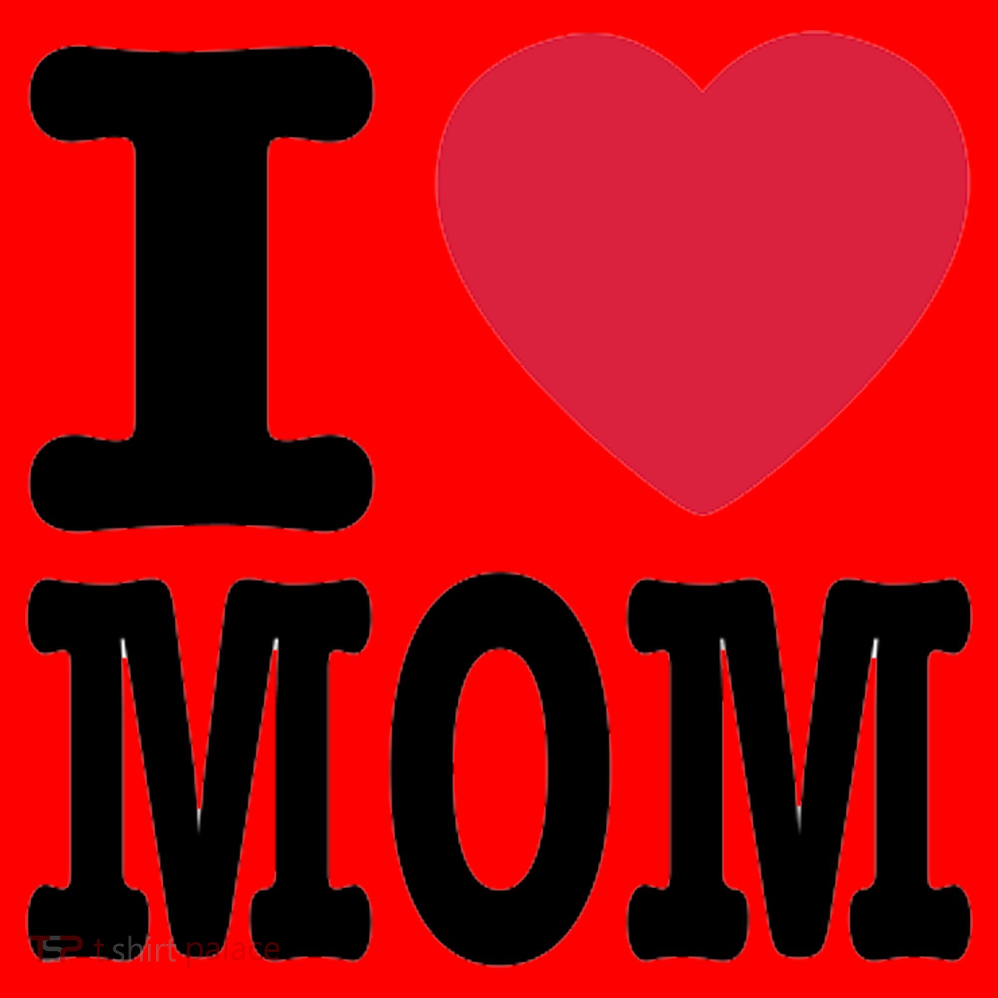 I Love Mom Gift Santa Hat