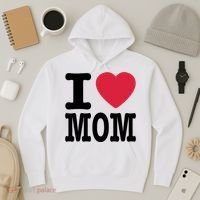 I Love Mom Gift Hoodie thumb 3