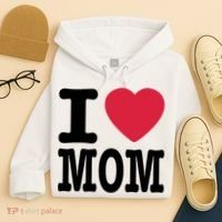I Love Mom Gift Hoodie thumb 4