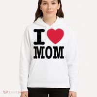 I Love Mom Gift Hoodie thumb 5