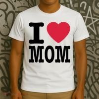 I Love Mom Gift T-Shirt thumb 3