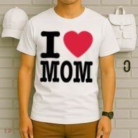 I Love Mom Gift T-Shirt thumb 6