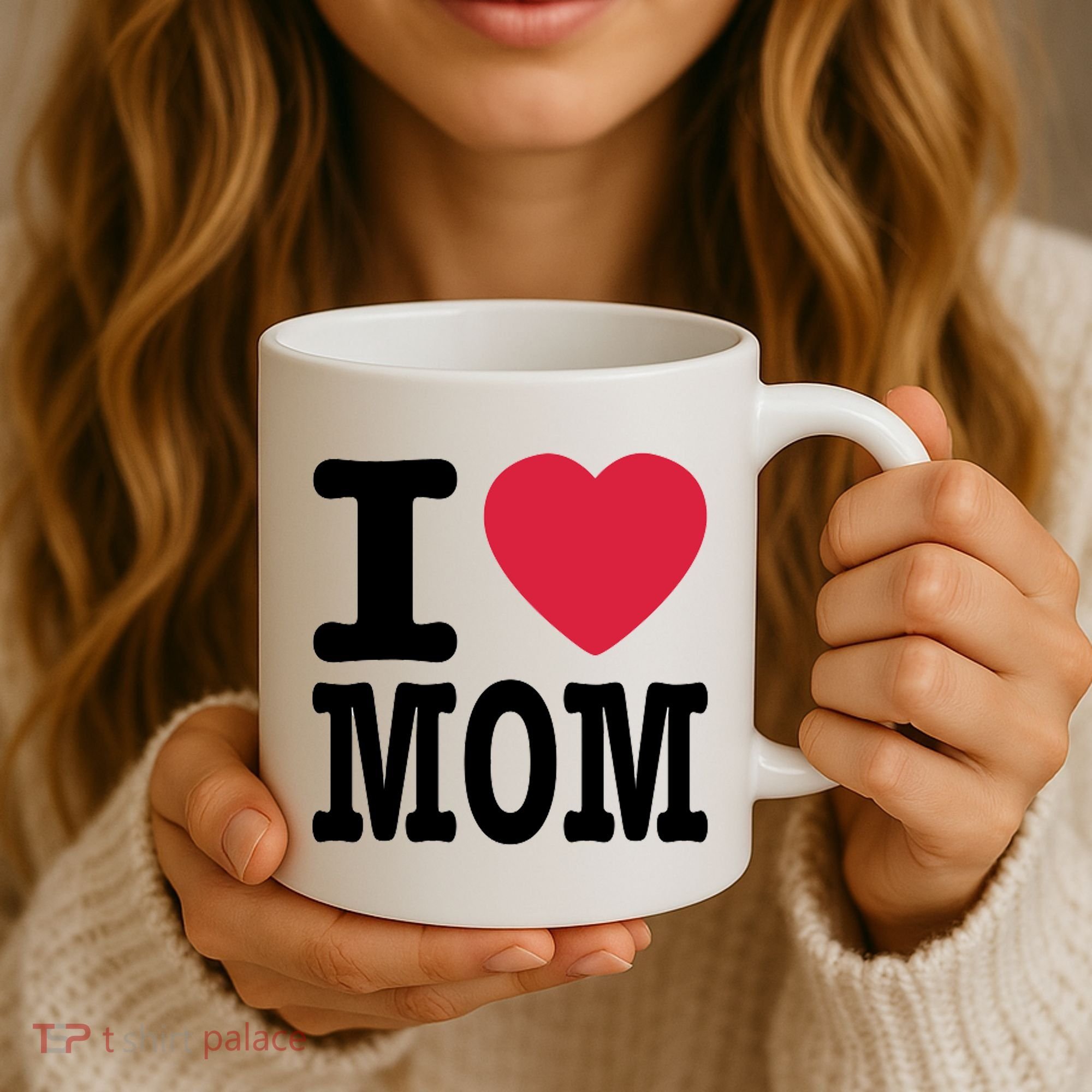 I Love Mom Gift Coffee Mug