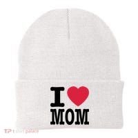 I Love Mom Gift Beanie thumb 0
