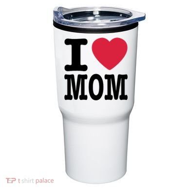 I Love Mom Gift Tumbler